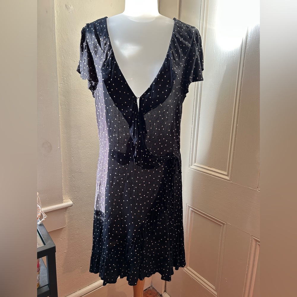 American Eagle Black Polka Dot Dress